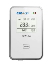 Elitech RCW-360 Wireless Temperature and Humidity Data Logger Operating instructions