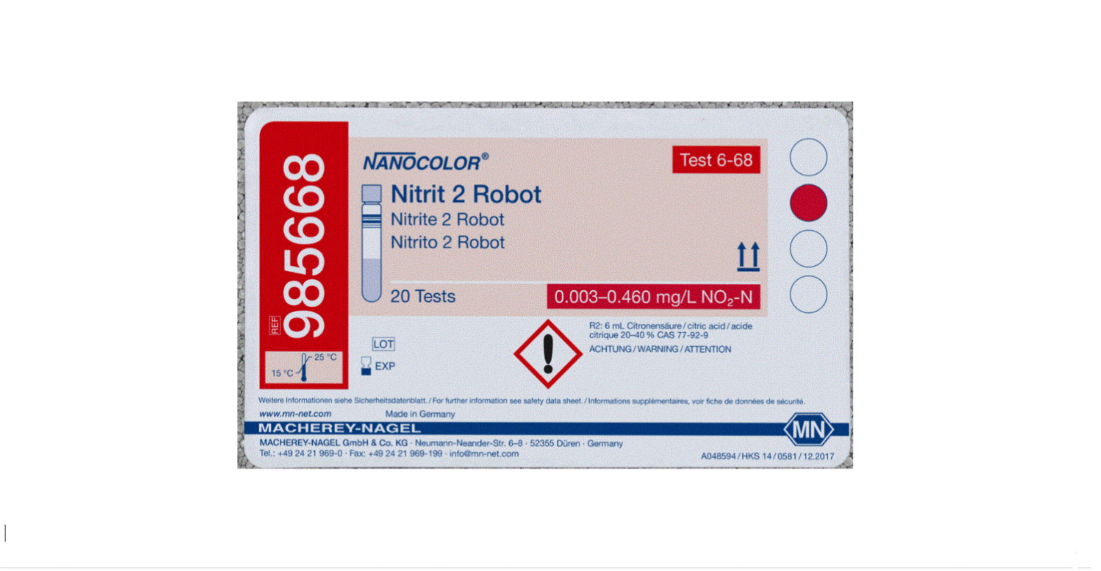 985668 Tube Test Nanocolor Robot Nitritt 2