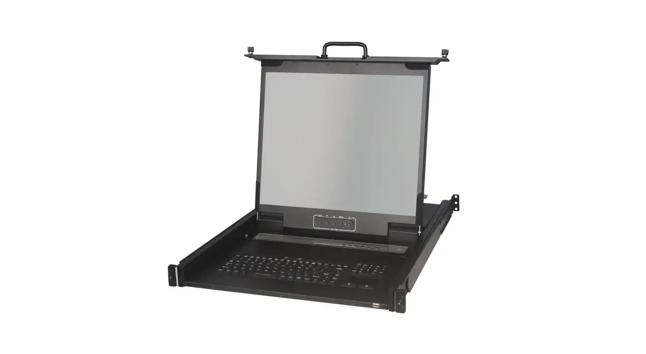 AMil-1900-D8e-AC 1RU 19 Inch LCD Console Drawer