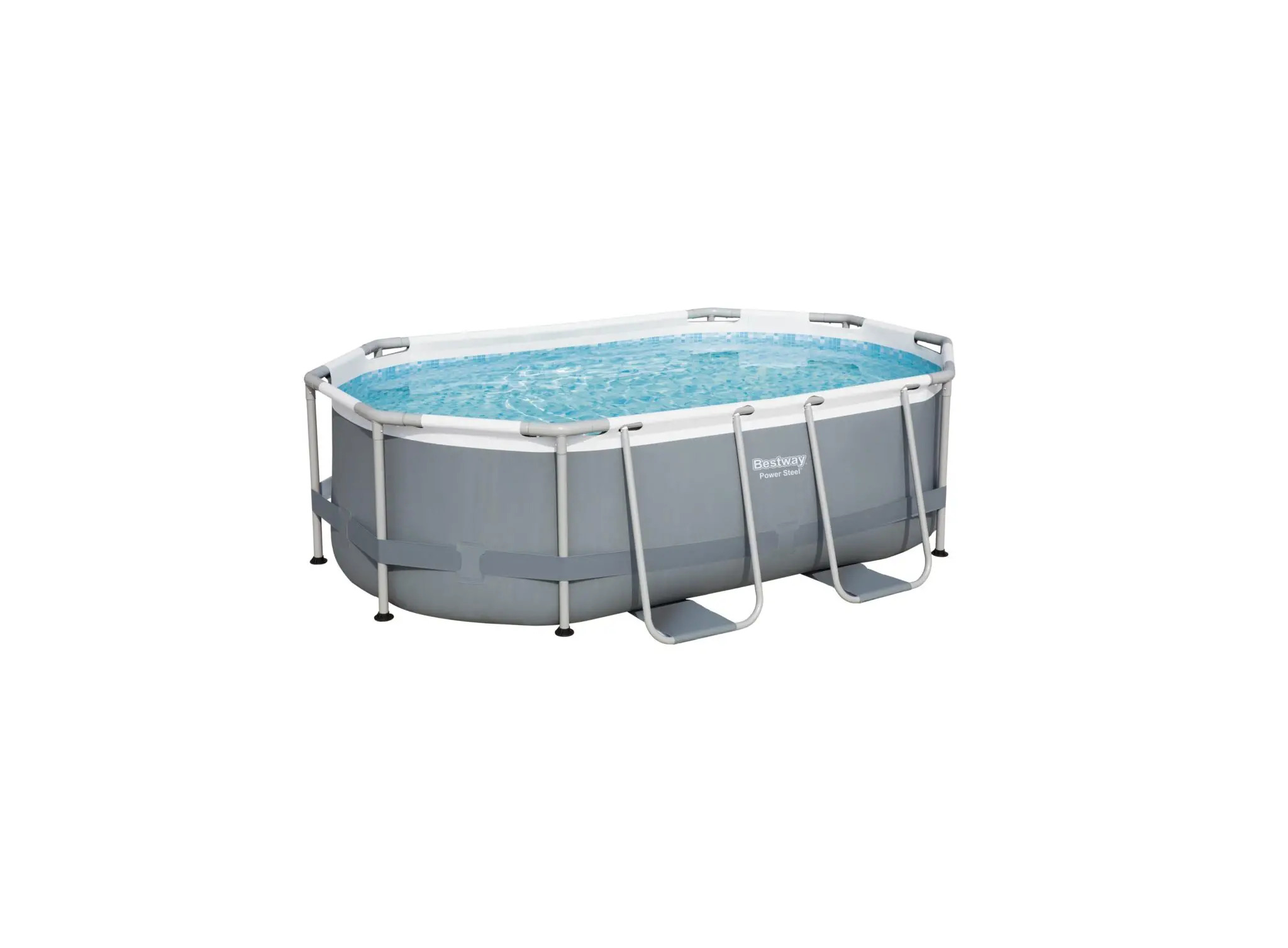 Steel Oval Power Pool Set Shape Frame Oval Pool Equipped