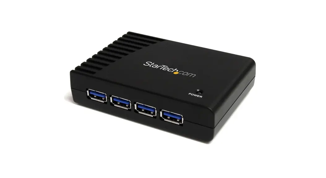 4 Port Black SuperSpeed USB 3.0 Hub
