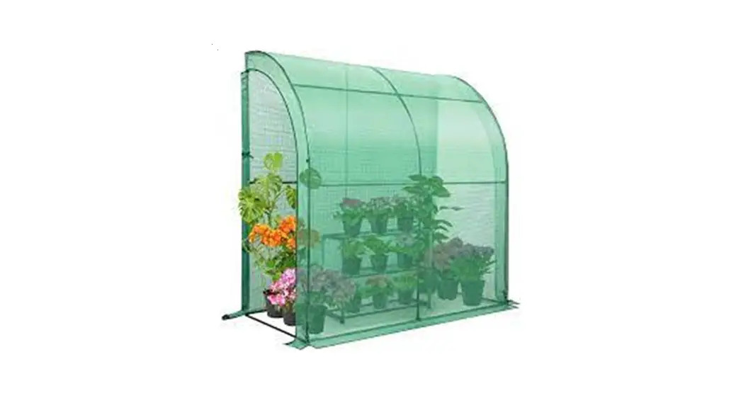 Lean To Greenhouse 6.6 x 3.3 x 6.9 ft