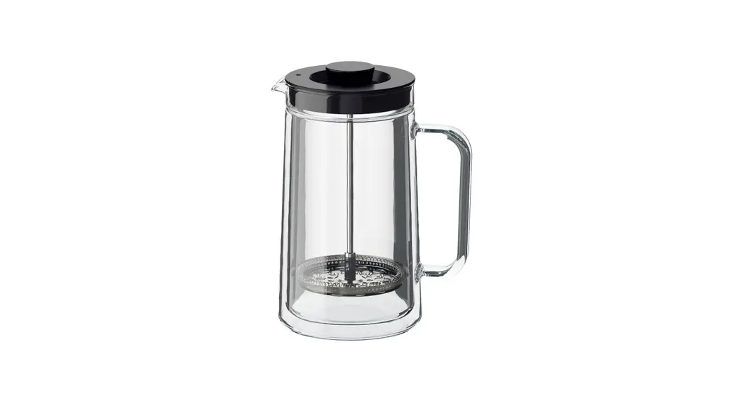 Double Walled Clear Glass Coffee and Tea Maker