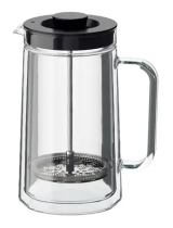 IKEA Double Walled Clear Glass Coffee and Tea Maker ユーザーマニュアル
