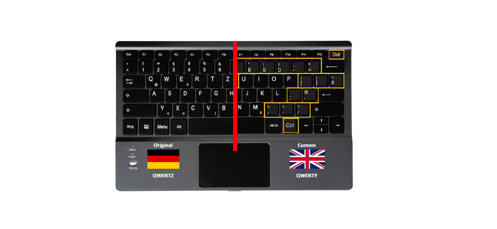 Joy-IT Country Specific Keyboard