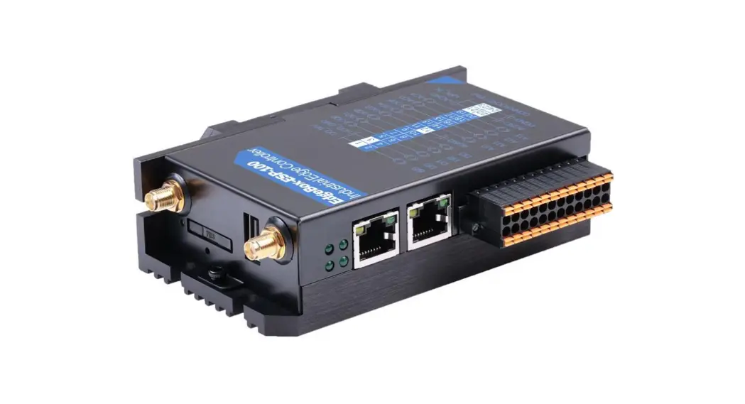 EdgeBox-ESP-100-Industrial Edge Controller, WiFi, BLE, 4G LTE, DIO, AIO, Ethernet, CAN, RS485