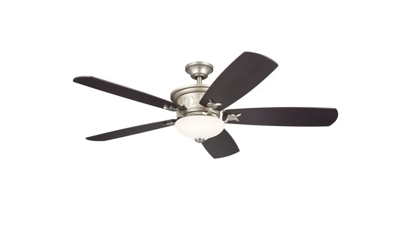 300325 56 Inch Crescent Ceiling Fan Brushed Nickel