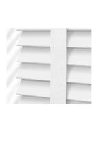 blinds 2goPristine White & Tundra Faux Wood Blind – 50mm Slat