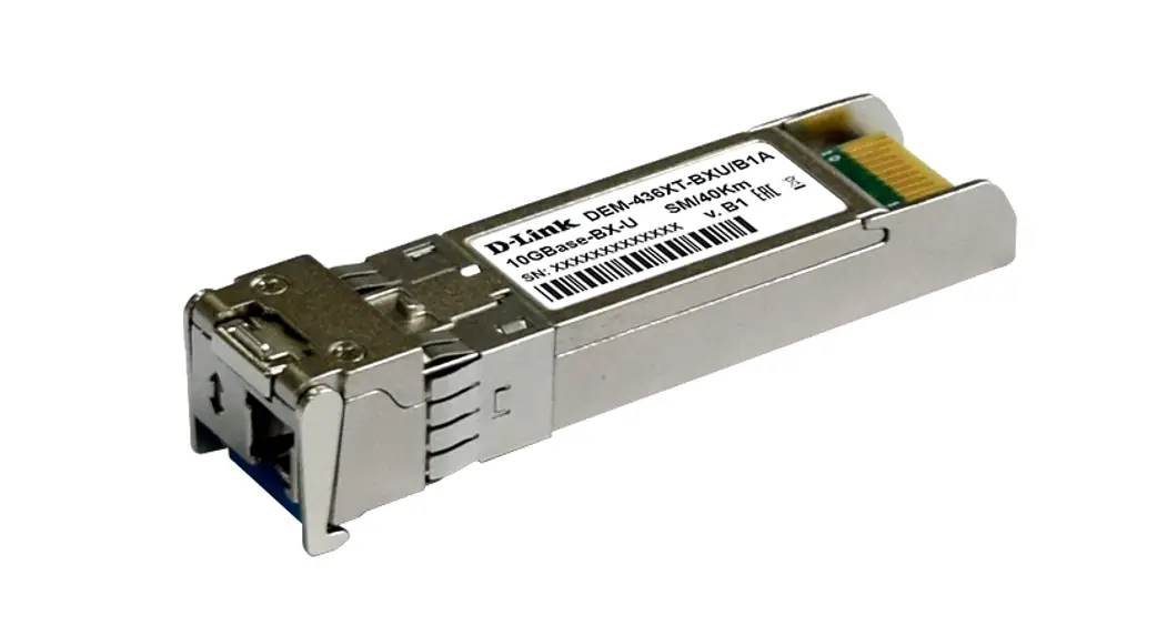 D-Link DEM-436XT-BXU 10GBase-BX-U Single-Mode WDM SFP+ Transceiver