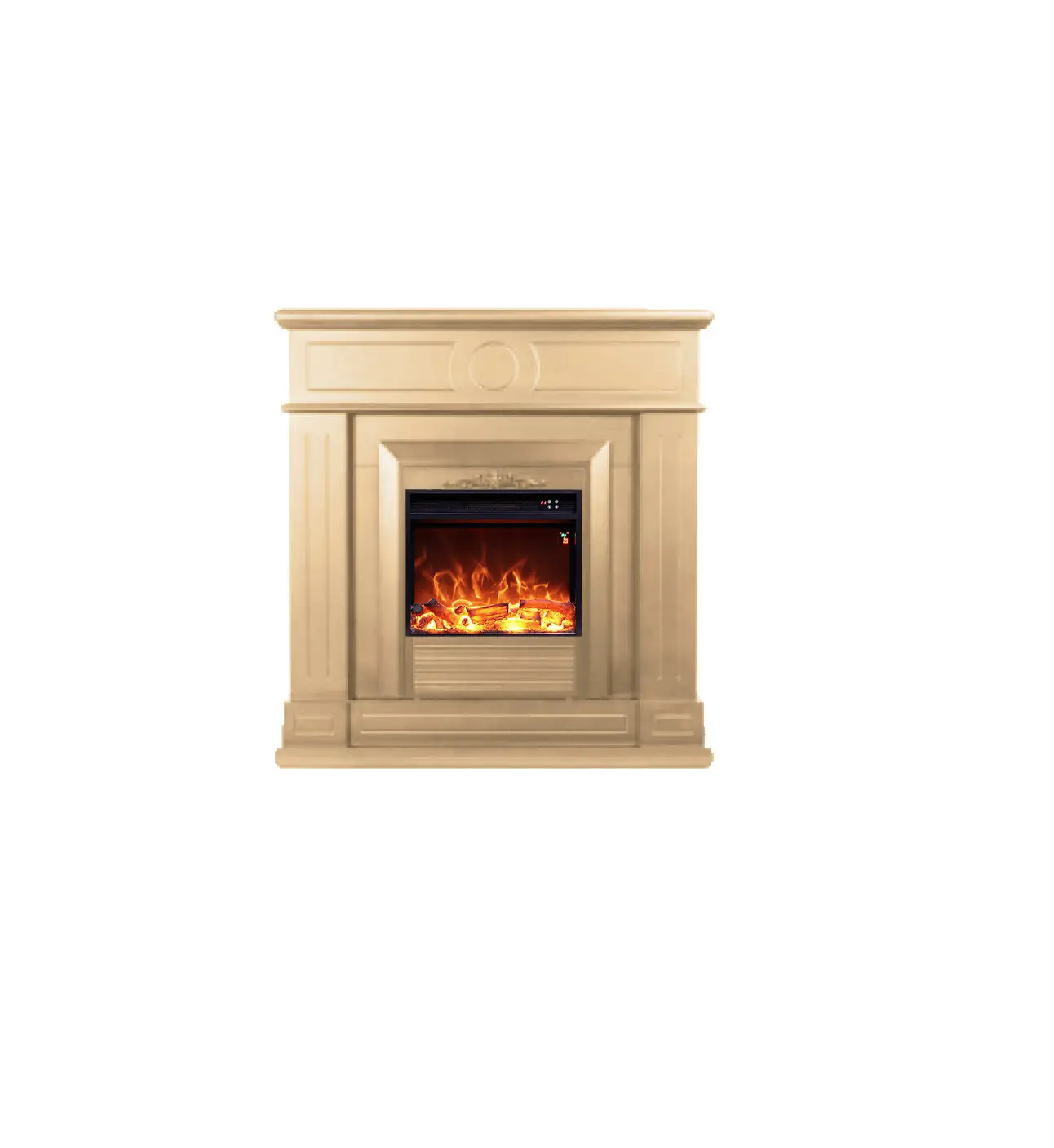 CORNICE-CAMINO-LIPARI Cream White Frame for Electric Fireplace