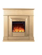 MPCCORNICE-CAMINO-LIPARI Cream White Frame for Electric Fireplace