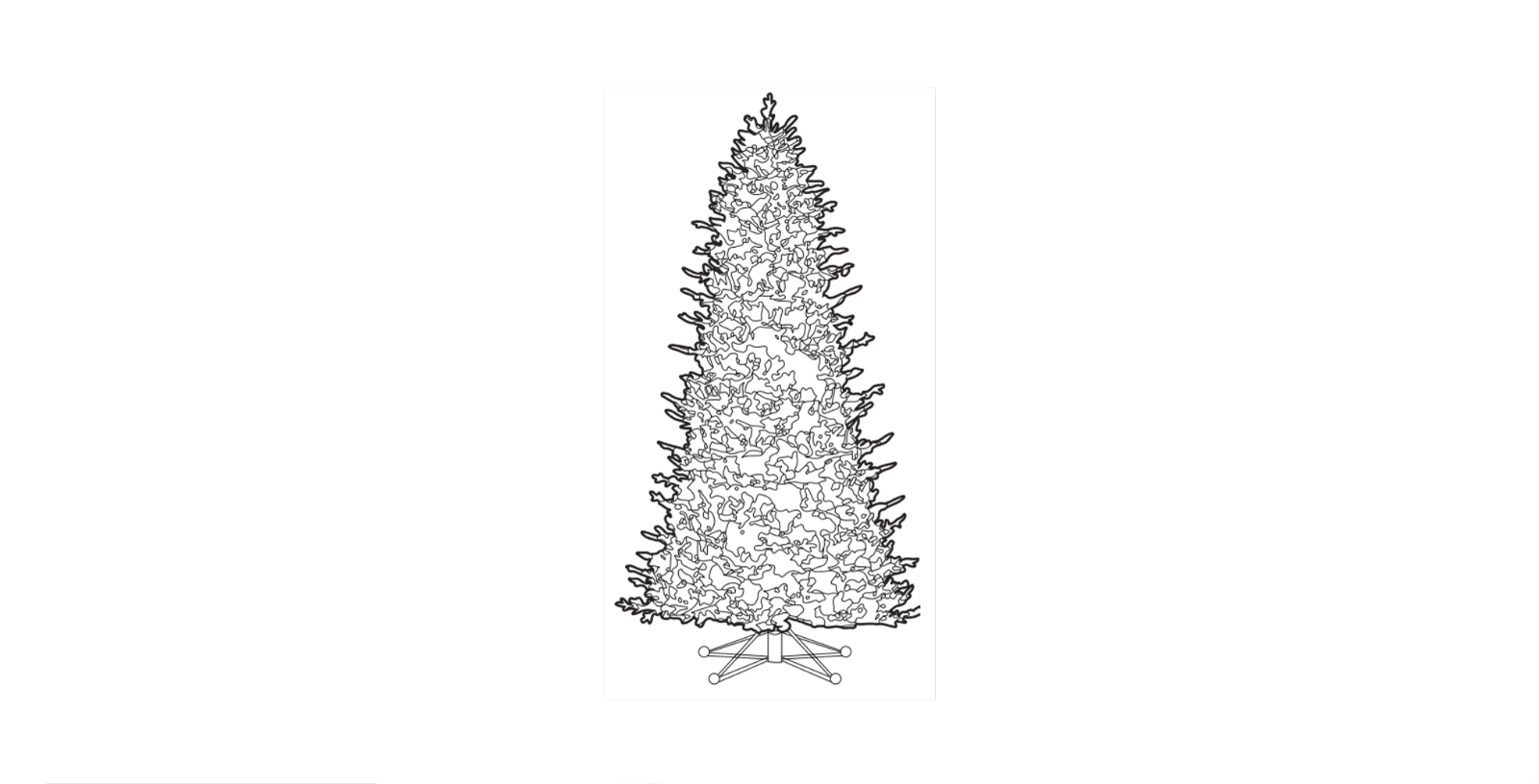 21HD10008 7.5 ft Kenwood Fraser Flocked Christmas Tree