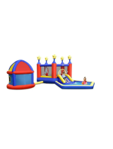 GYMAXGYM09783 Inflatable Bouncer Jumping Area Playhouse