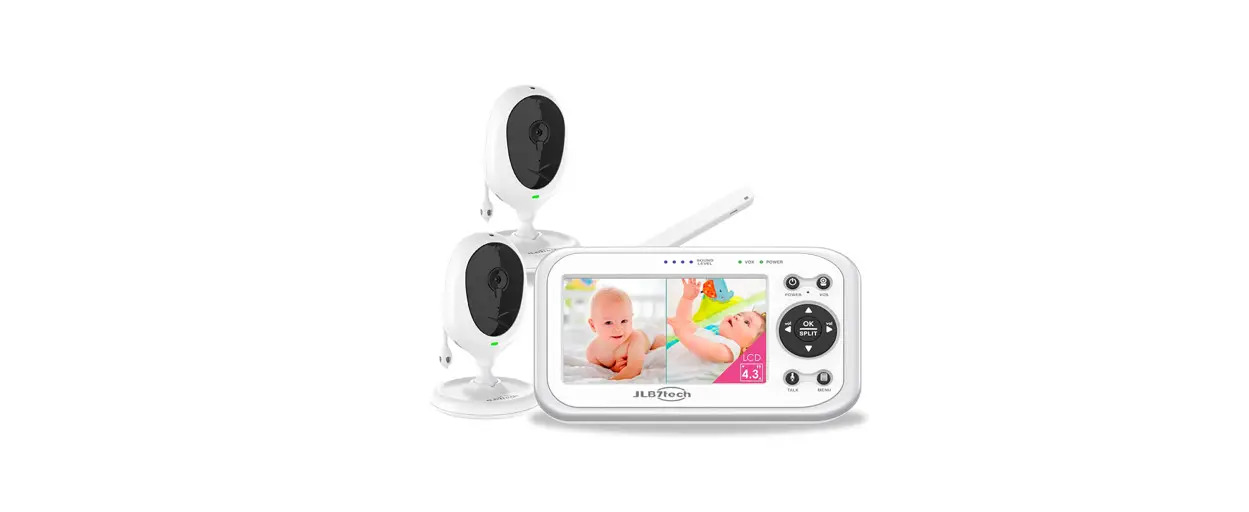 JLB853 4.3-Inch Split Screen Video Baby Monitor