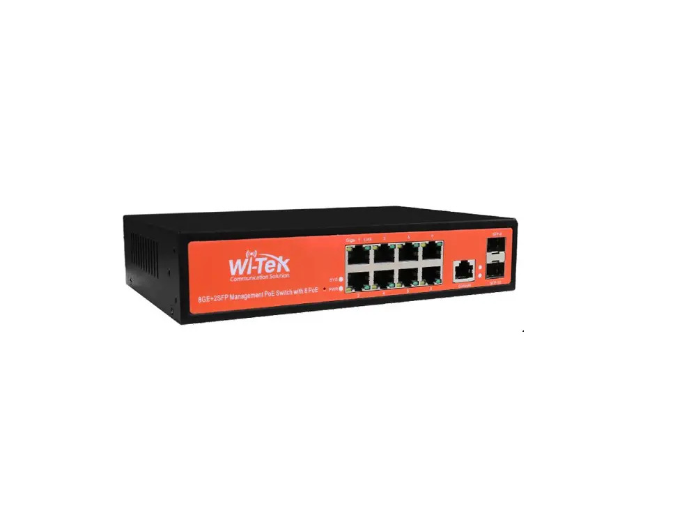 Wi-Tek WI-PMS310GF-UPS+ Gigabit L2 Managed PoE Switch