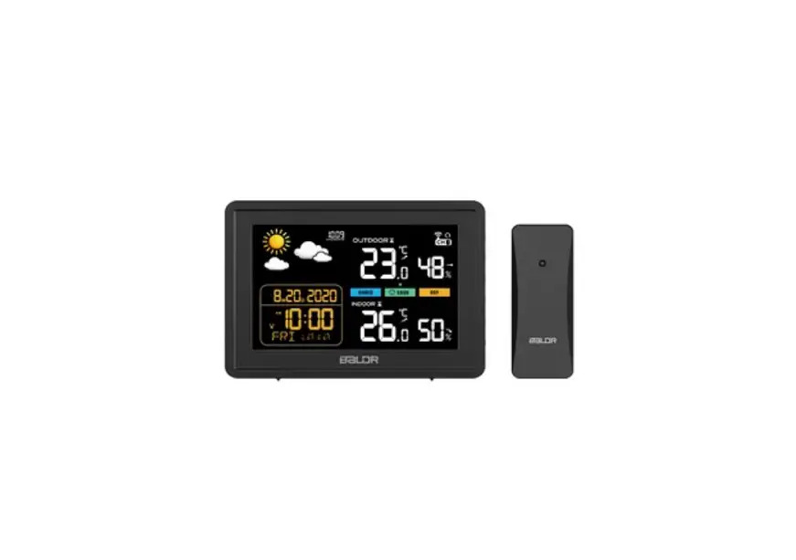 B0359WST2H2R WIRELESS COLOR WEATHER STATION TEMPERATURE ALERTS