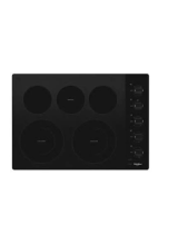 Whirlpool 30 Inch Electric Cooktop Operating instructions