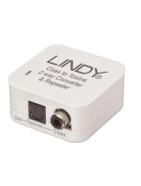 LindySPDIF Digital / Toslink Audio Converter and Repeater