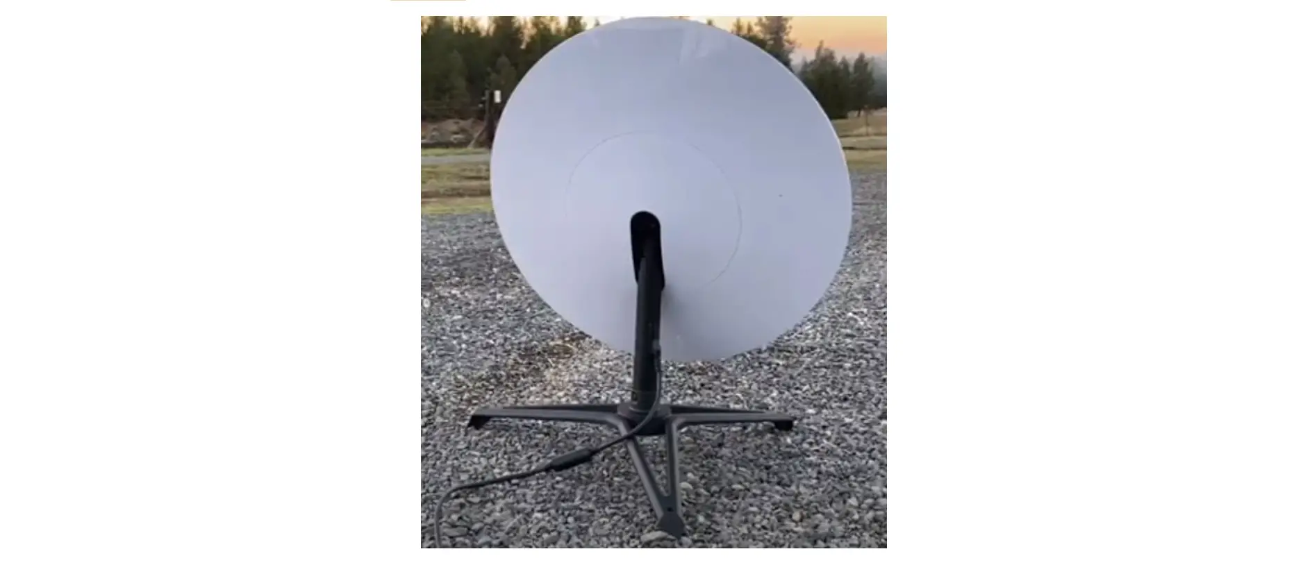 Rectangular Satellite-Internet Dish