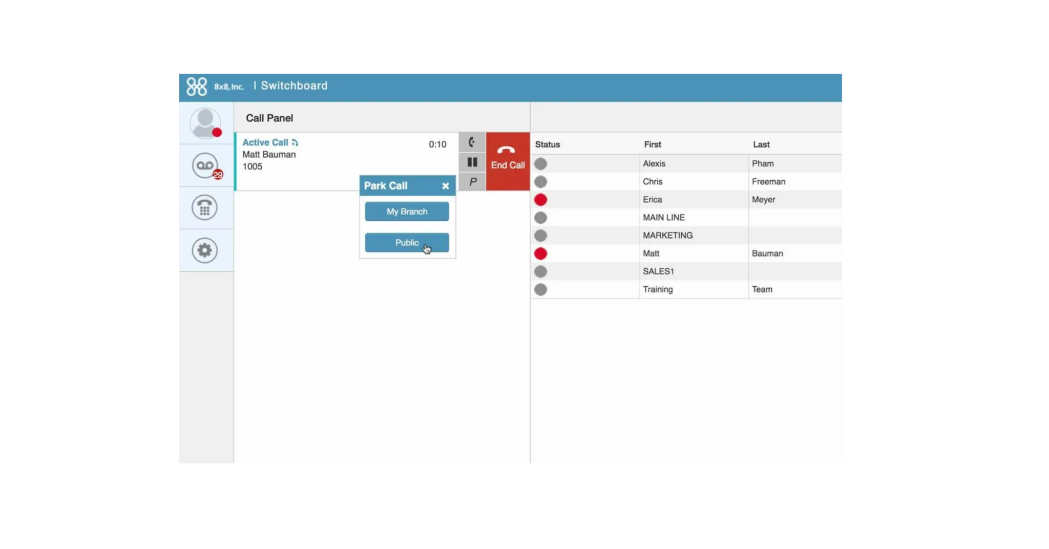 8×8 Switchboard Pro Software