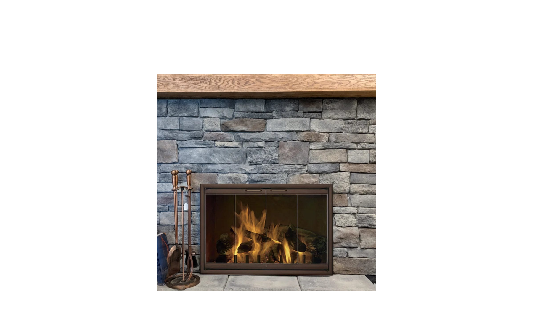 Rainbow Zero Clearance Fireplace Door