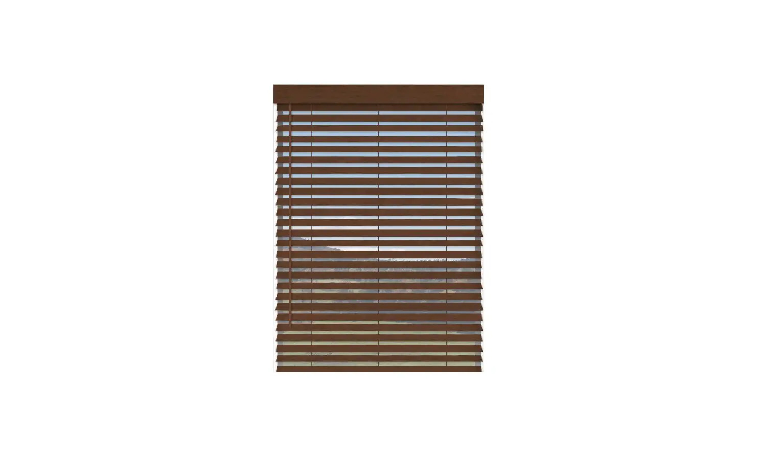 2 Inch Cordless Faux Wood Blind
