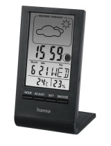 Hama TH-100 LCD Thermometer/Hygrometer Manual do proprietário