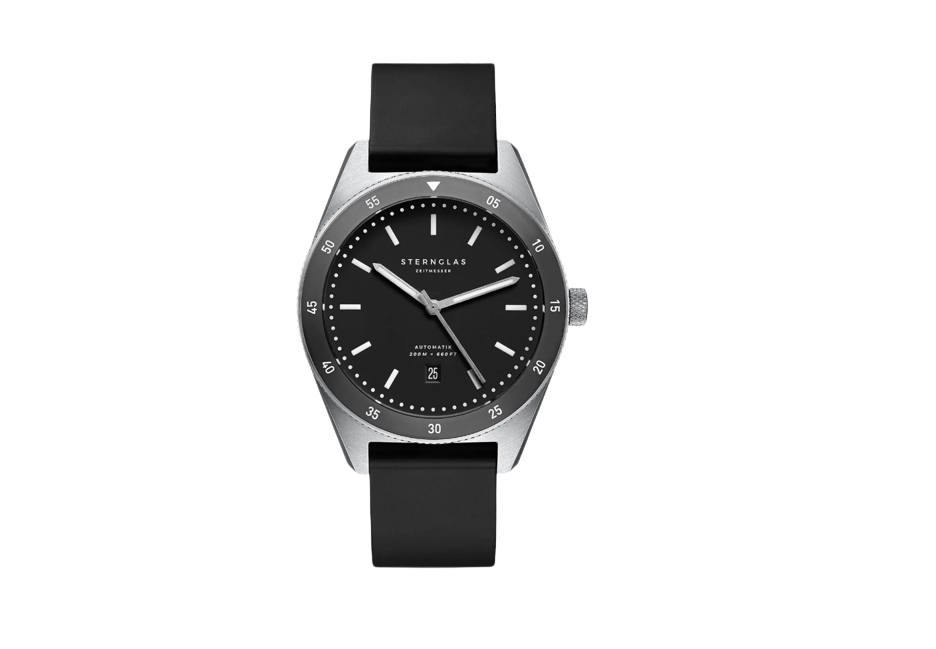Marus Black-Rubber Watch