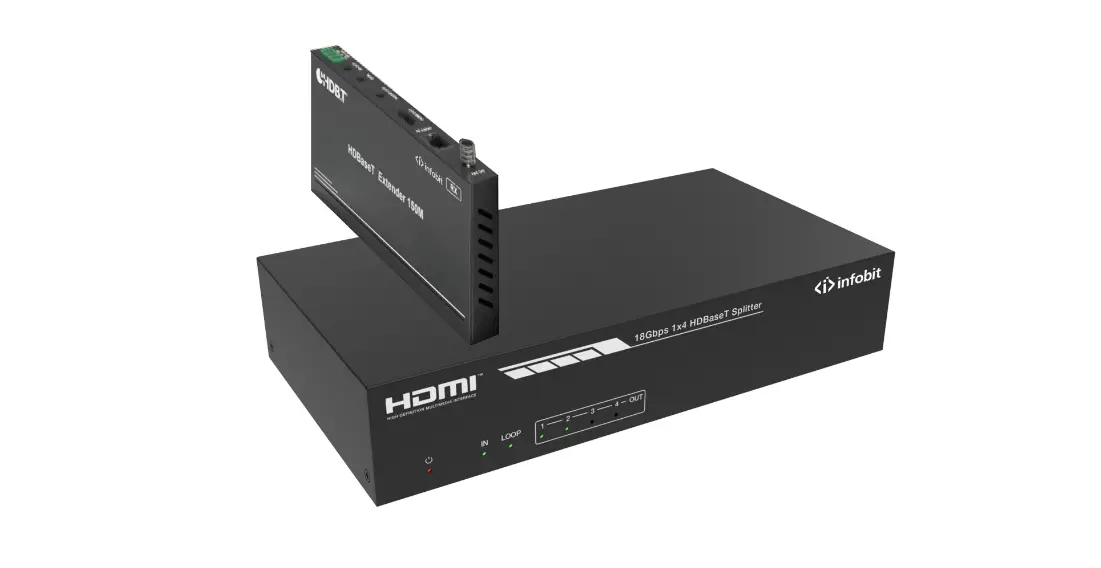 iSwitch 104H150 18Gbps HDMI 1×4 HDBaseT Splitter