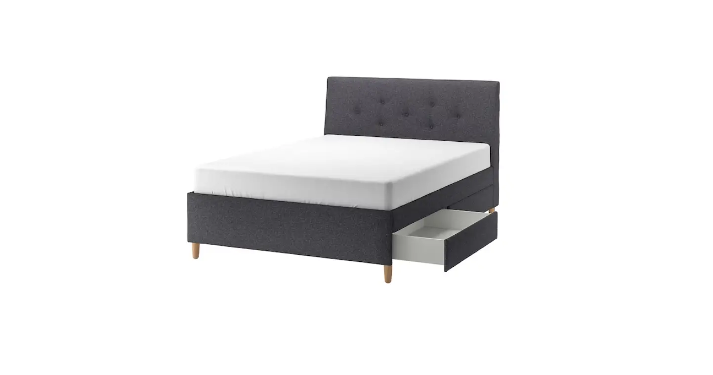 IDANÄS Upholstered Storage Bed