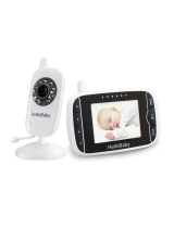 HelloBabyHB6081 2.4GHz Digital Wireless Video Baby Monitor