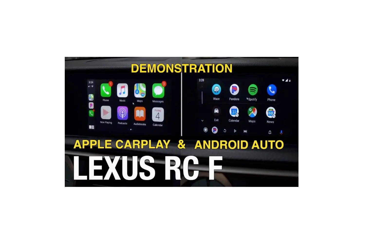 LEXUS RC300 2015-2017 Carplay Android Auto Interface