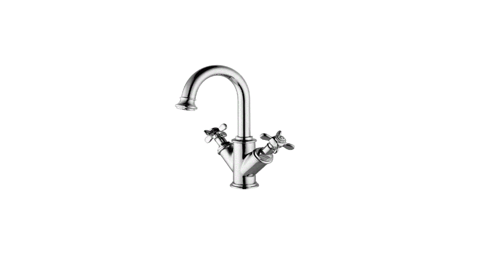 BeBa-25960 Camden Double-Handle Basin Mixer Chrome