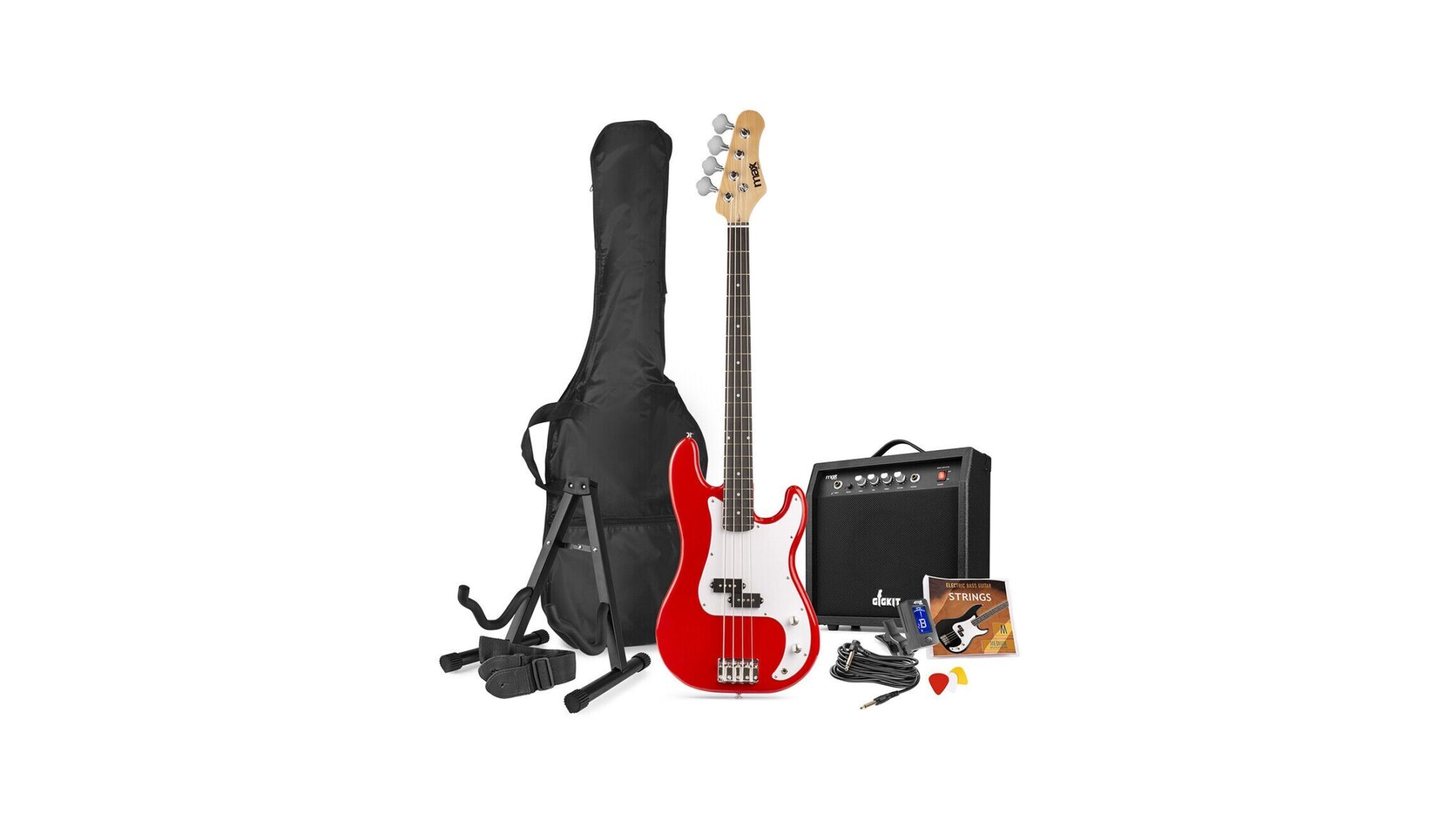 GigKit Bass Guitar Pack Red
