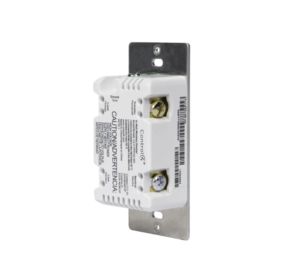 CA-V-FPD120-WH In Wall Wireless Dimmer