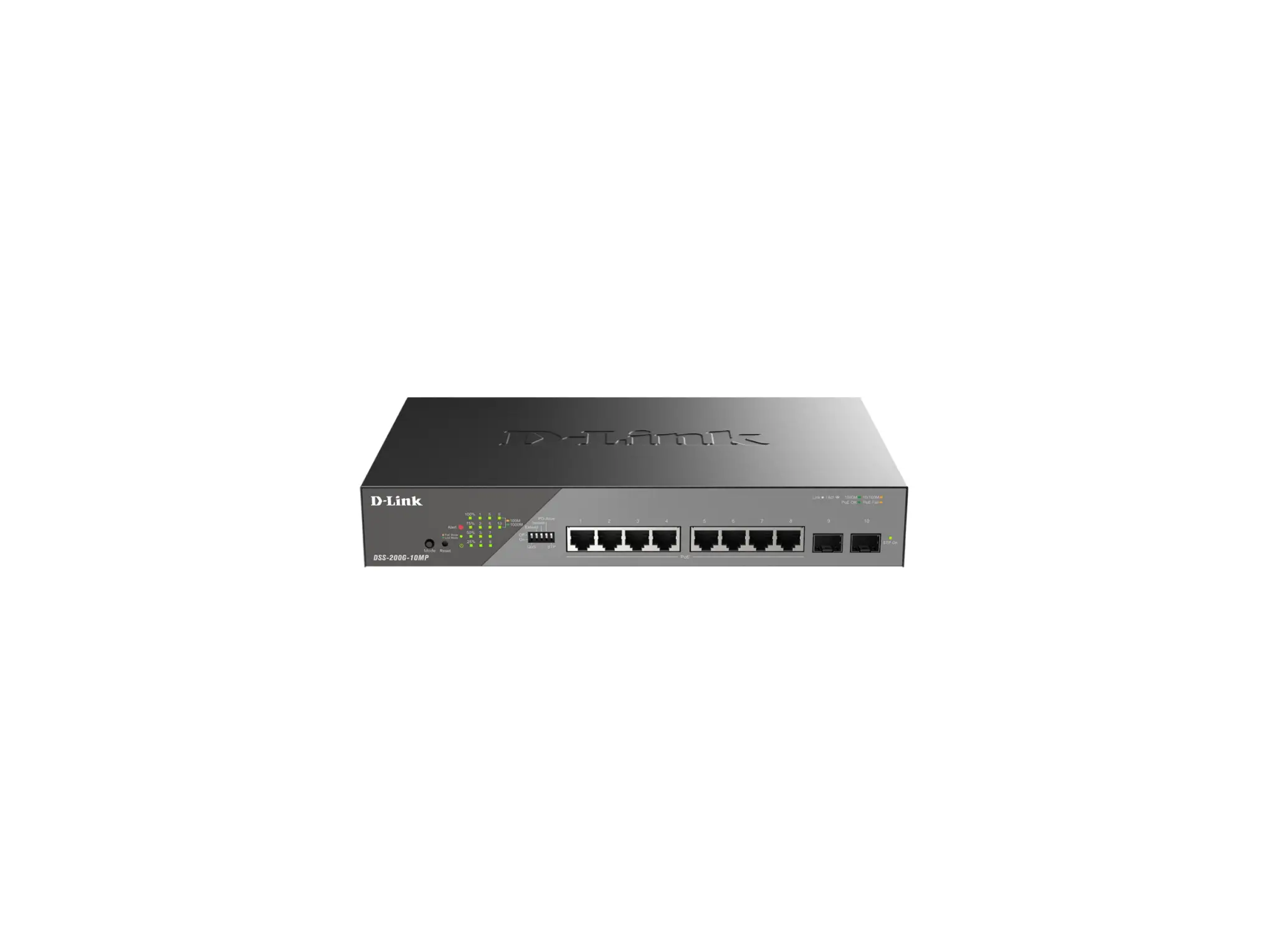 D-Link DSS-200G-10MP Base-T Ports PoE Switch