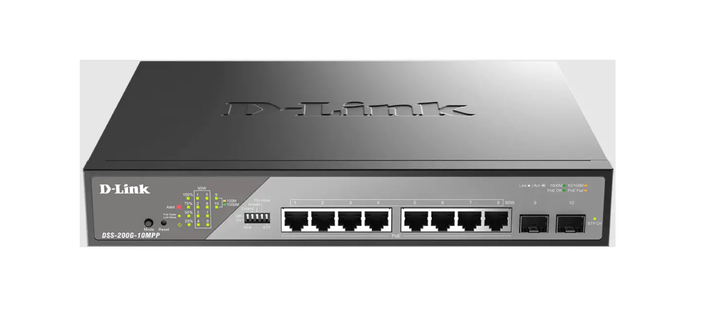 D-Link DSS-200G-10MPP PoE Switch