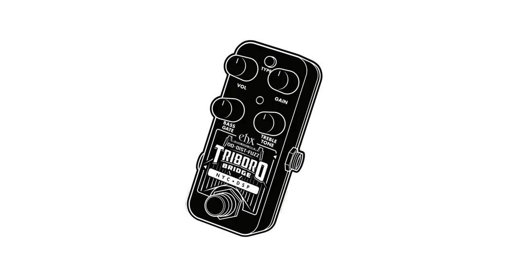 electro-harmonix TRIBORO BRIDGE Overdrive Compact Pedal