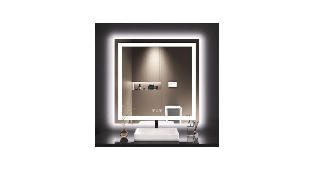 Frameless LED Backlit Super Slim Bathroom Vanity Mirror
