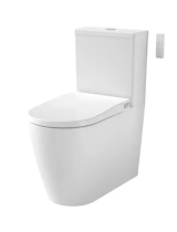 CaromaUrbane ll Bidet Easy Height Wall Faced Close Coupled Toilet Suite