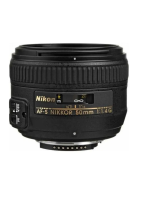 Nikon AF-S NIKKOR SOmm f-1.4G User manual