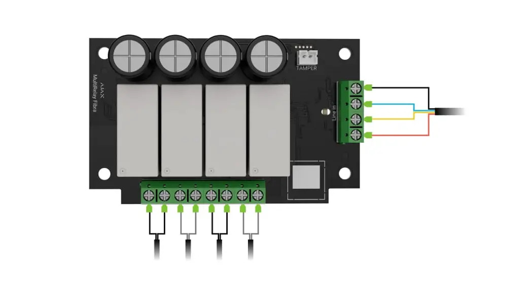 MultiRelay Fibra Four Channel Relay Module