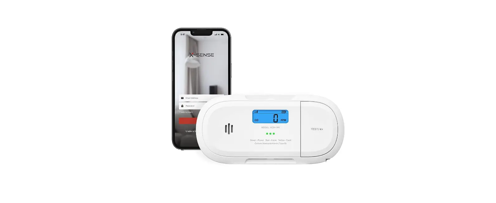 X-SENSE XC04-WX WiFi Carbon Monoxide Alarm