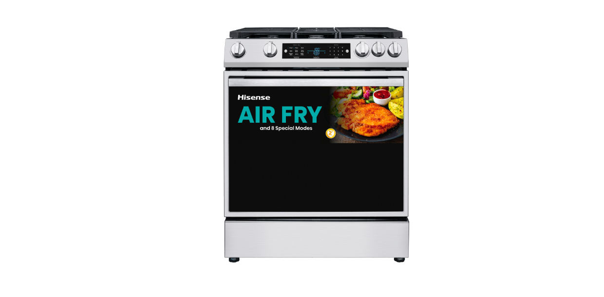 HFG3601CPS 30-in 6 Burners Self-Cleaning Air Fry Convection Oven Slide-in Natural Gas Range