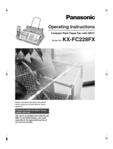 Panasonic KXFC228FX Instrucțiuni de utilizare