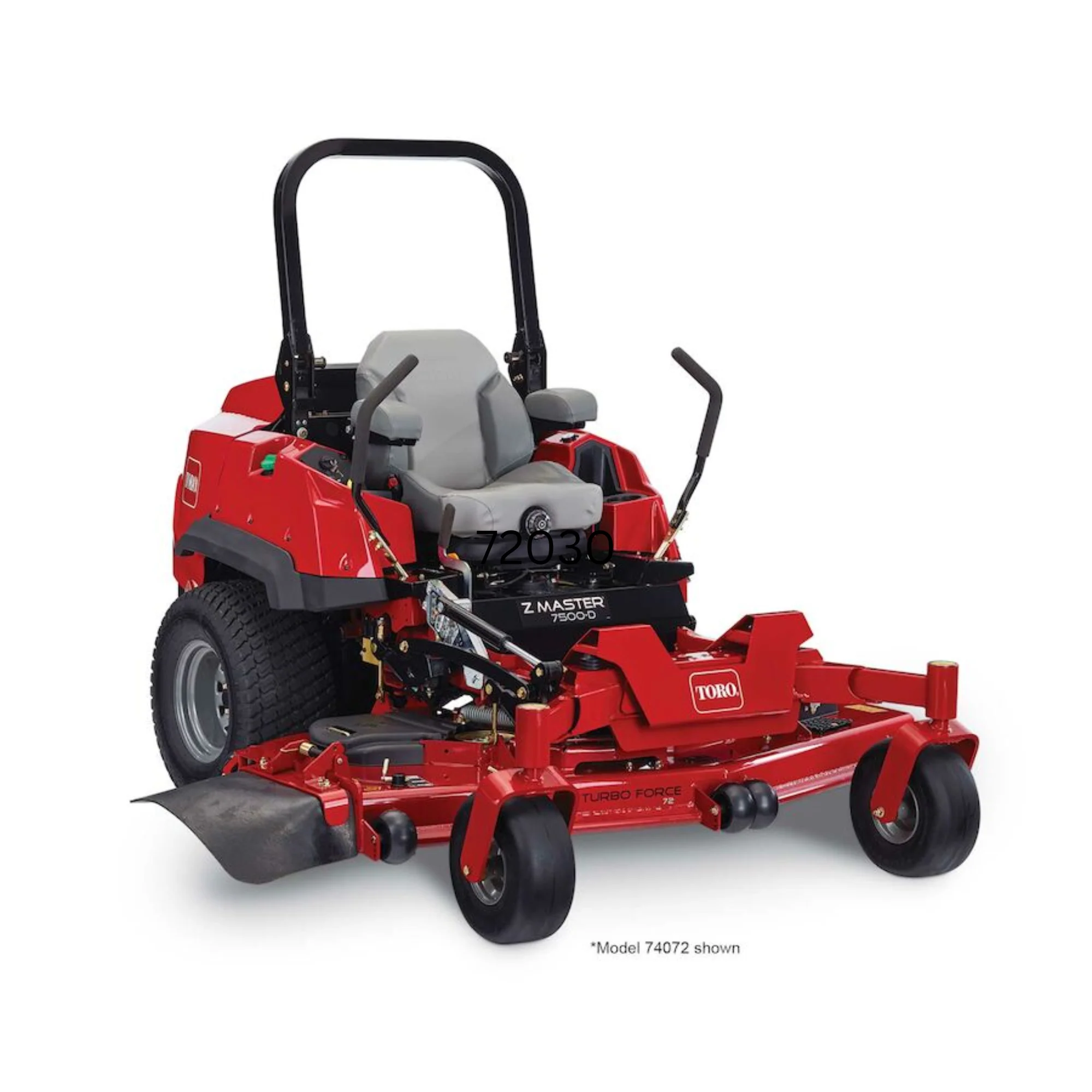 Z Master Professional 7500-D Series Riding Mower, With 72in TURBO FORCE Side Discharge Mower