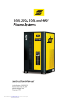ESAB and 400i Plasma Systems_CS Používateľská príručka