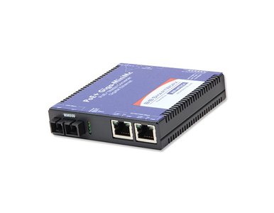 IMC PoE+ Giga-MiniMc Media Converter - 1 x SC Network, 2 x RJ-45 PoE+