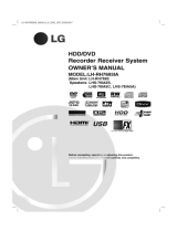 LG LH-RH760IA Owner's manual