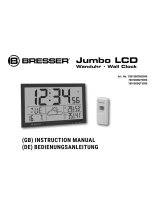 BresserMyTime Jumbo LCD Weather Wall Clock